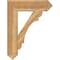 Ekena Millwork Olympic Arts & Crafts Rough Sawn Bracket, Western Red Cedar, 6"W x 26"D x 34"H BKT06X26X34OLY03RWR - alternate 2